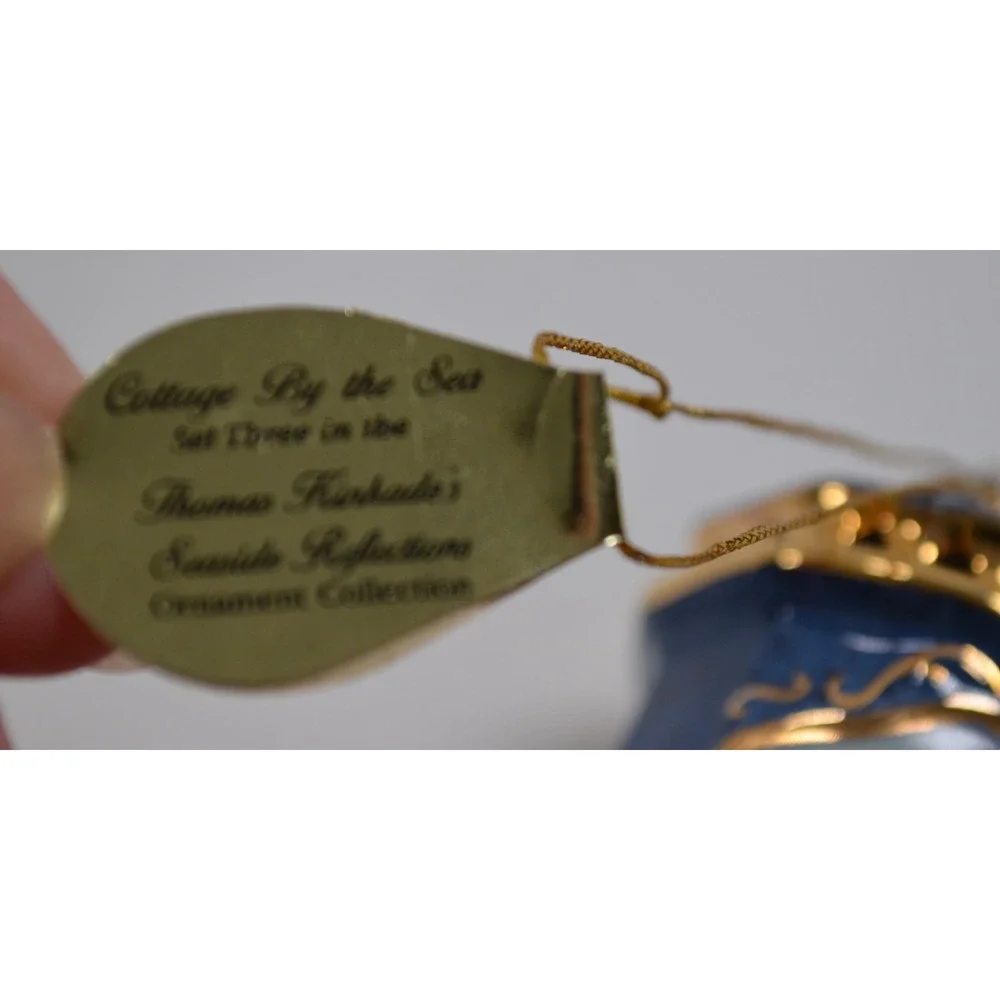 Thomas Kinkade COTTAGE BY THE SEA Seaside Reflections Heirloom Classic Ornament